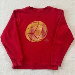 Vintage Iowa State Volleyball Sweatshirt Mens Medium Red Crewneck Classic No Tag